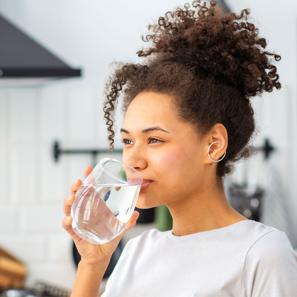 woman drinking
